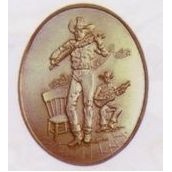 Fiddler High Relief Western Belt Buckle