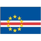 2'x3' Cape Verde U.N. Nylon Outdoor Flag - Style B