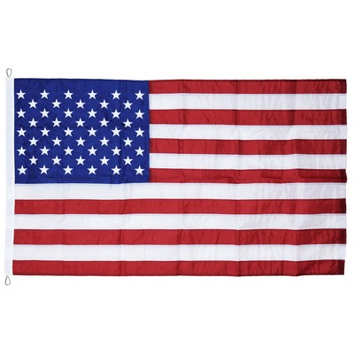 10' x 19' U.S. Nylon Flag with Rope and Thimble