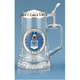 US Air Force Glass Stein Mug