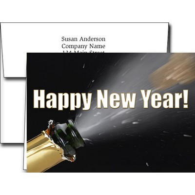 New Year Greeting Cards w/Imprinted Envelopes (5"x7")