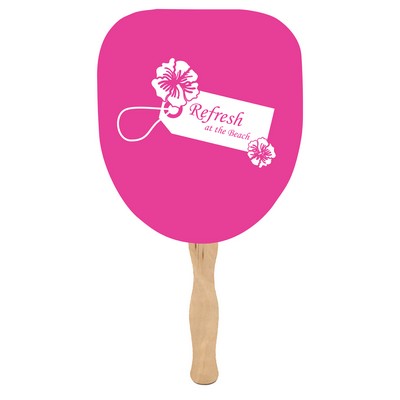 Single Side Palm Leaf Shaped Fan