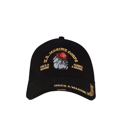 Marine Bulldog Deluxe Low Profile Insignia Cap