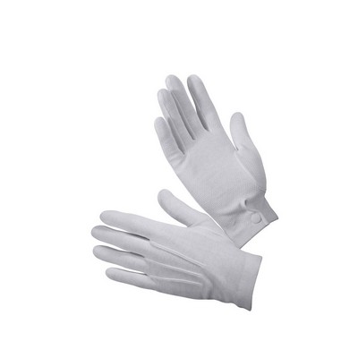 White Military Parade Gloves with Gripper Dots