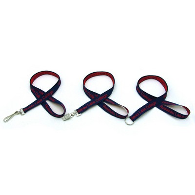 Classic Coarse Weave 5/8" Lanyard w/Bulldog Clip