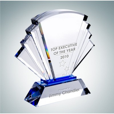 Prosperity Optical Crystal Award Plaque