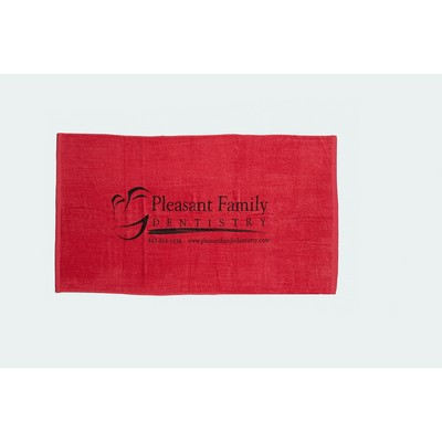 Velour Beach Towel (28" x 58") Red (Printed)