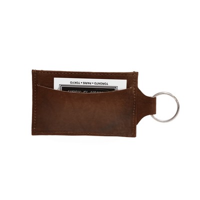 Ashlin® Designer Expresso Brown Aquilina ID Holder w/Key Fob