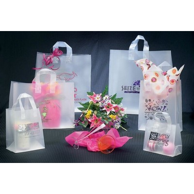 Shopping Style Bag w/ Clear Soft Loop Handle (8"x4"x11")