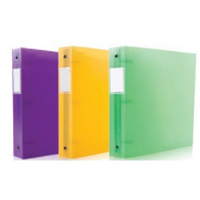 1" Assorted Frosted 3-Ring Binder