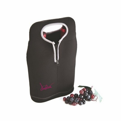 Neoprene Two-Bottle Wine Carrier