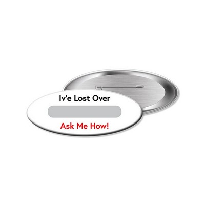 1.75" x 2.75" Oval Window Button