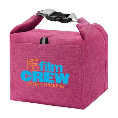 Insulated Lunch Cooler Bag w/ Exterior Pocket & Air Tight Seal