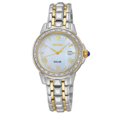 Seiko Women's Solar Two-Tone Stainless Steel Watch