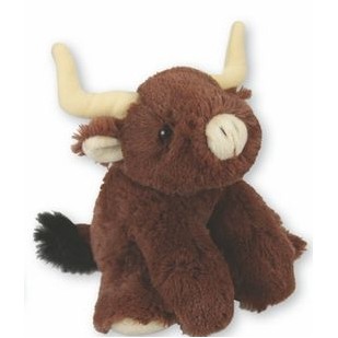 Tyson Jr Snuggle Ups Posable Longhorn Cow Stuffed Animal