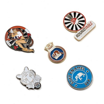 Die Struck Soft Enamel lapel pin (0.75")