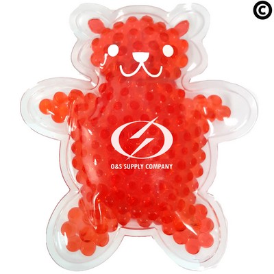 Red Teddy Bear Hot/Cold Pack w/Gel Beads