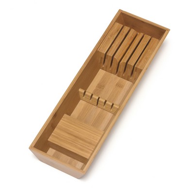 Bamboo Essential In-Drawer Knife Organizer