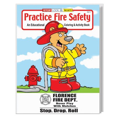 Practice Fire Safety Coloring Book