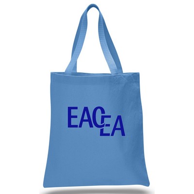 Promo Canvas Tote--Carolina Blue--1-Color Imprint