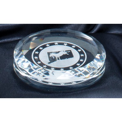 Round Crystal Paperweight