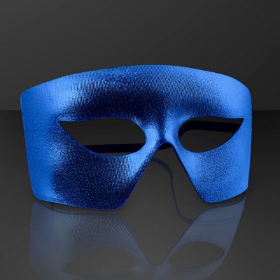 Blue Masks, Mardi Gras Costume Accessory (NON-Light Up)