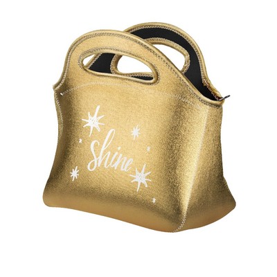 Gran Klutch Metallic Neoprene Lunch Bag