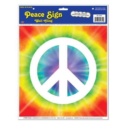 Peace Sign Peel 'N Place