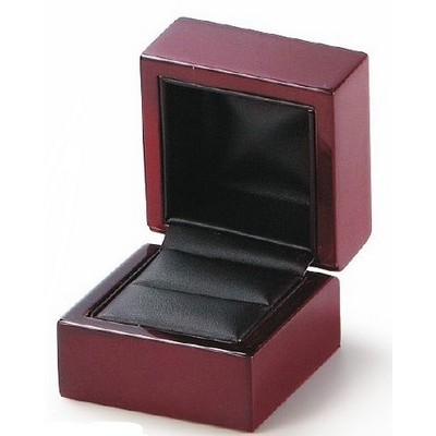 Mahogany Wood Ring Box