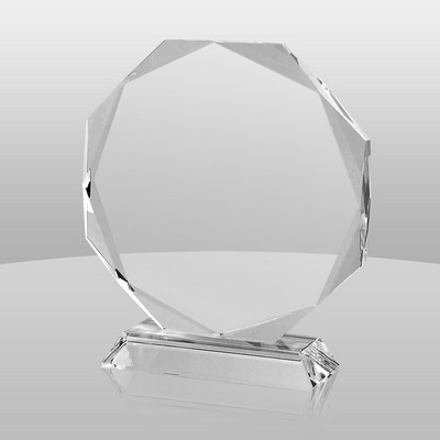 Large Crystal Octagon Award