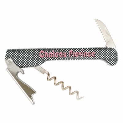 Capitano® Waiter's Corkscrew w/Checker Handle