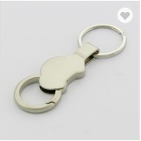 Metal car shaped pull ring key chain