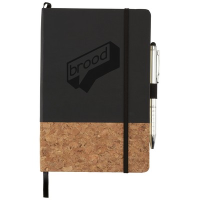 5.5'' x 8.5'' FSC® Mix Lucca Cork Hard Bound Journal