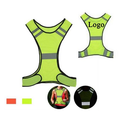 Night Running Adjustable Reflective Safety Vest