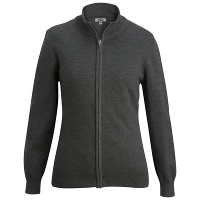 Ladies' Full-Zip Cotton Cardigan