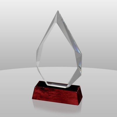 Triumph Award w/Rosewood Base (5"x8 1/4"x3/4")