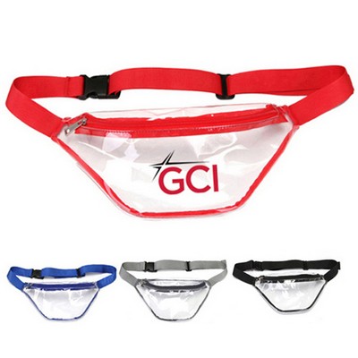 Clear Fanny Pack Bag w/Release Buckle