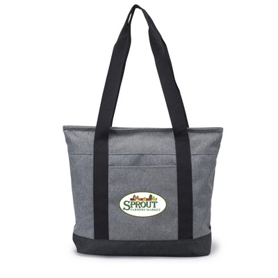 Jean Zippered Tote Bag