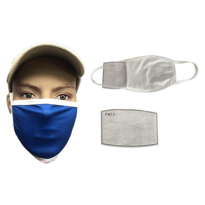 Printable Fabric Face Mask with PM2.5 Anti-dust Filter