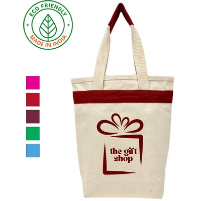 Gift & Wine Bag Eco Friendly Canvas Tote Dark Red / Maroon