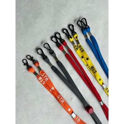 3/4' Wide Adjustable Face Mask Holder Lanyards For Kids and Adults