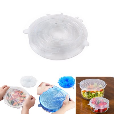 6pcs/set Silicone Stretch Lid