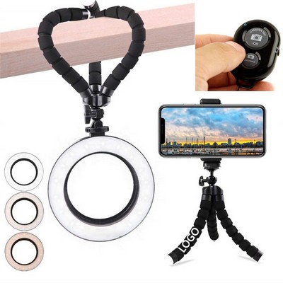 8" Selfie Ring Light Shutter Stand