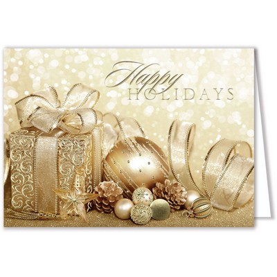 Golden Gifts Holiday Card