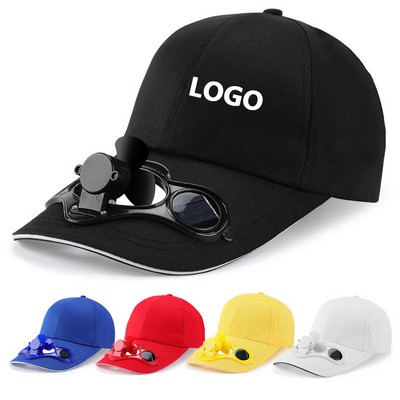 Solar Power Fan Cap Unisex Outdoor Fishing Baseball Cap