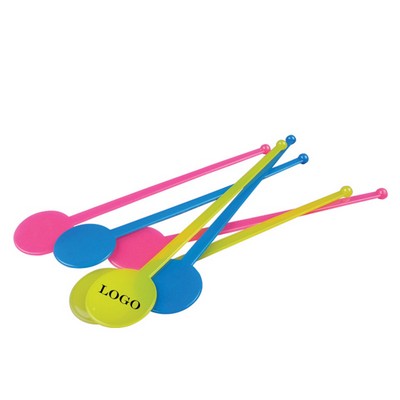 Round Head Stir Sticks w Heat-resisting Plastic Muddlers