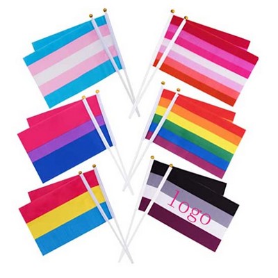 Gay Pride Mini Flag