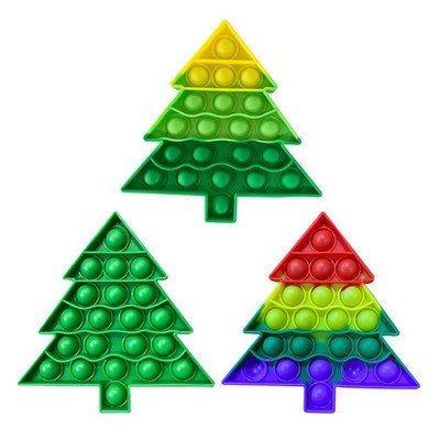 Christmas Tree Push Bubble POP Fidget Toys