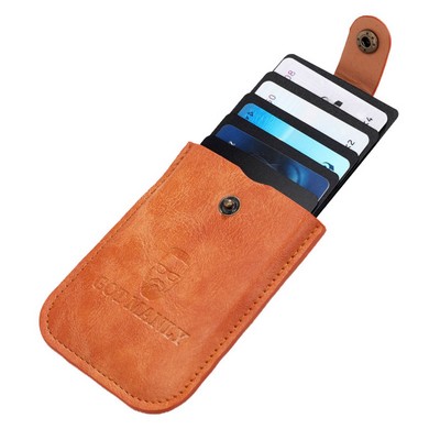 PU Leather Pullout Credit Card Holder