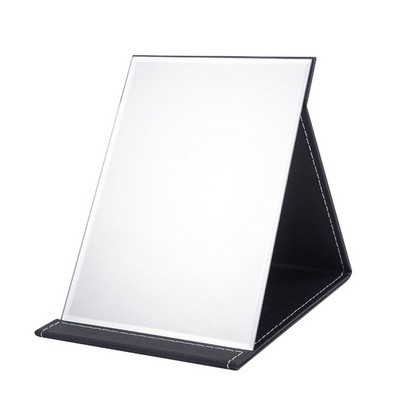 PU Folding Travel Makeup Mirror